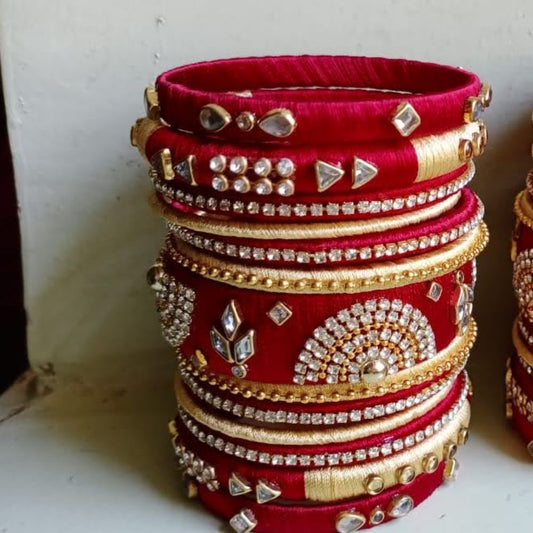 Suhagan Red Bridal Bangles