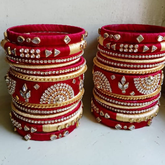 Suhagan Red Bridal Bangles